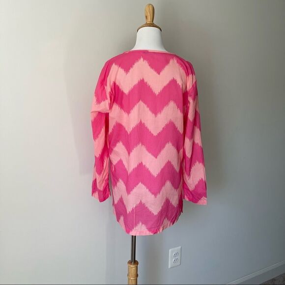 J. McLaughlin pink blouse - Picture 2 of 6
